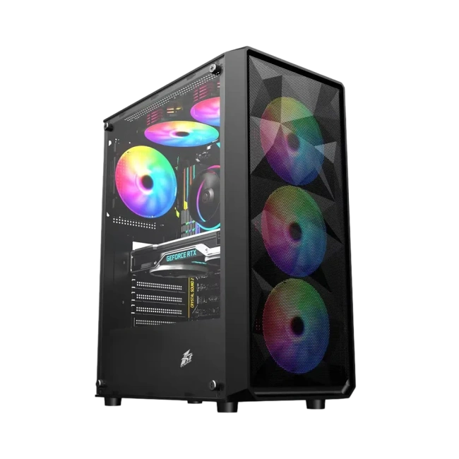 Компьютерный корпус 1STPLAYER FD3 (FD3-BK-4F1) Black купить! 