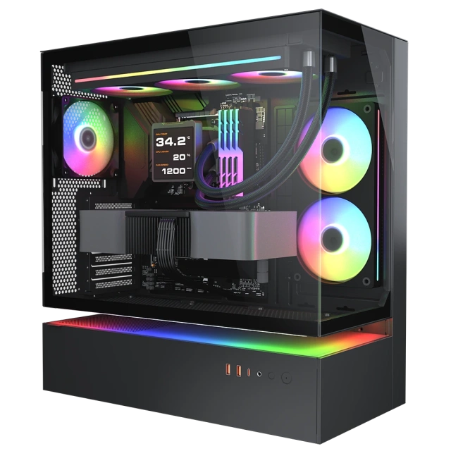 Игровой компьютер 991680 (Core i5-14400 2.5 ГГц/Intel B760/32 ГБ 6.0 ГГц/1024 SSD/RTX 5050 8 ГБ/Wi-Fi/650W/Cougar CFV235 (CGR-2DA4B) черный) - купить по выгодной цене!