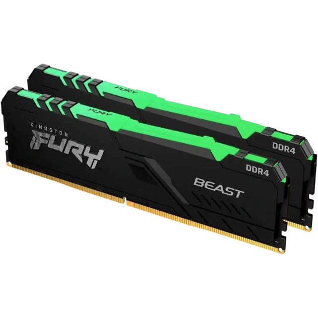 Оперативная память 32 Gb 3200 MHz Kingston FURY Beast RGB XMP Black (KF432C16BB12AK2/32) купить! 