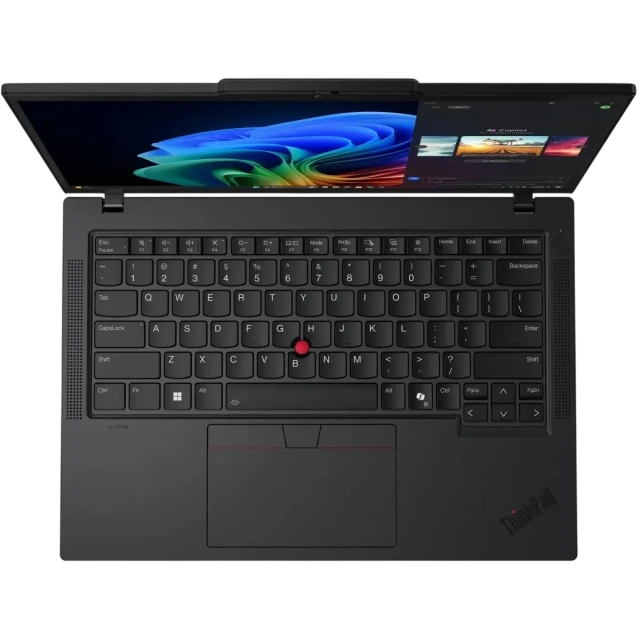 Ноутбук Lenovo ThinkPad T14 Gen 6 (AMD Ryzen 7 PRO 350/14" 1920x1200/16Gb/512Gb SSD/Win 11 Pro) 21QJ00CNUS,Черный, Русская клавиатура - фото