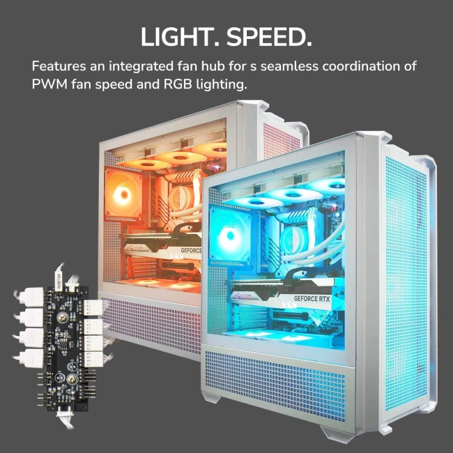 Игровой компьютер 691550 (i5-14600KF 3.5 ГГц/Z790/32 ГБ 6000 MHz DDR5/512 ГБ SSD/RTX 4060 Ti 8 ГБ/Wi-FI/750W/Cougar MX600 RGB белый) - купить по выгодной цене!