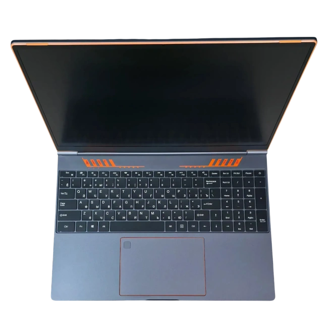Ноутбук для работы и учебы HY160 (Intel N95/16"/1920x1200/16Gb/512GB SSD/Win 11 Pro) Grey with orange inserts - фото