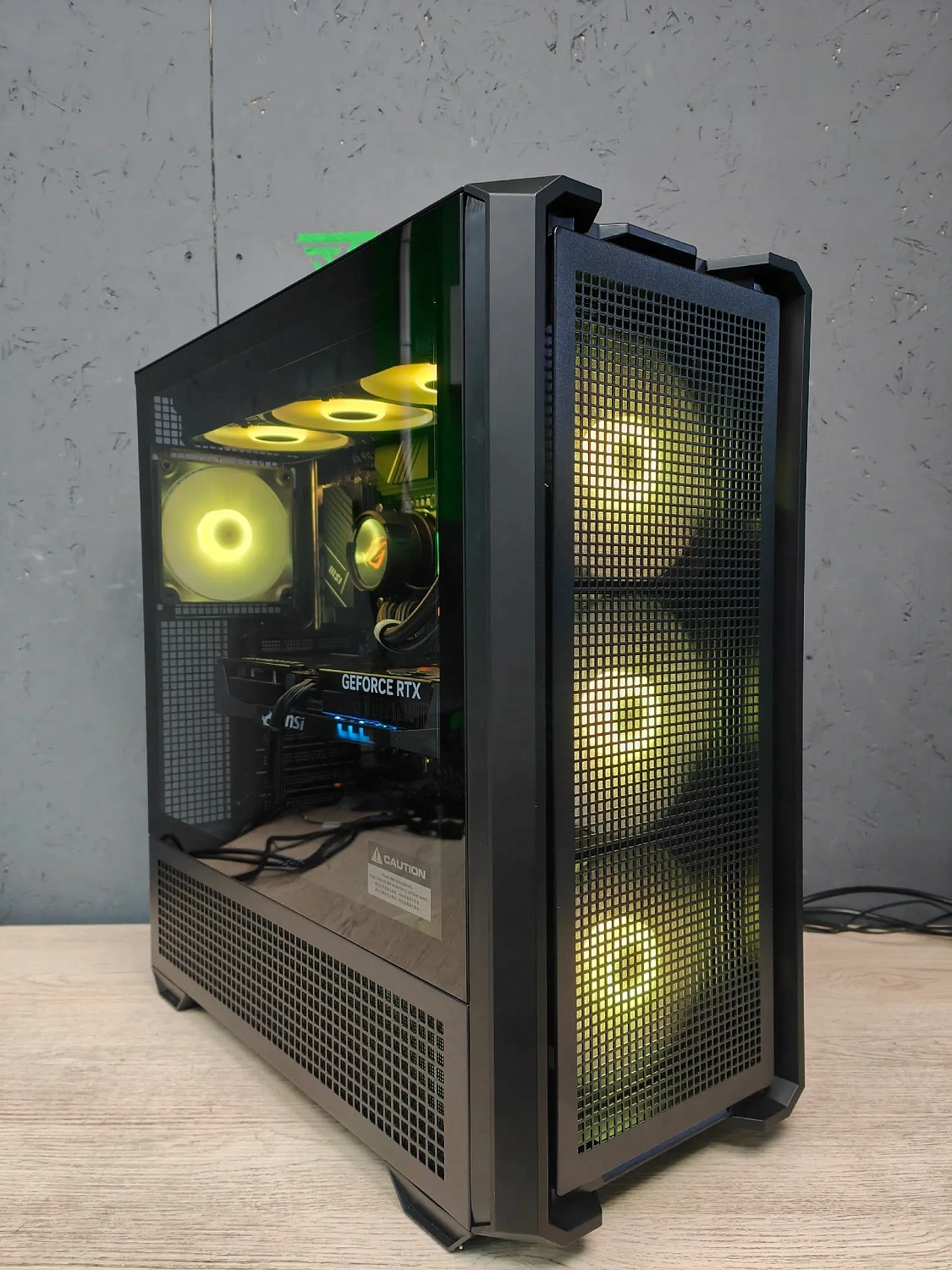 Игровой компьютер 989712 (Ryzen 9 9900X3D 4,4 ГГц/AMD B850/32 ГБ DDR5 6 ГГц/2048 ГБ SSD/RTX 5080 16 ГБ/Wi-Fi/1000W/MSI MAG FORGE 320R AirFlow TG ARGB)