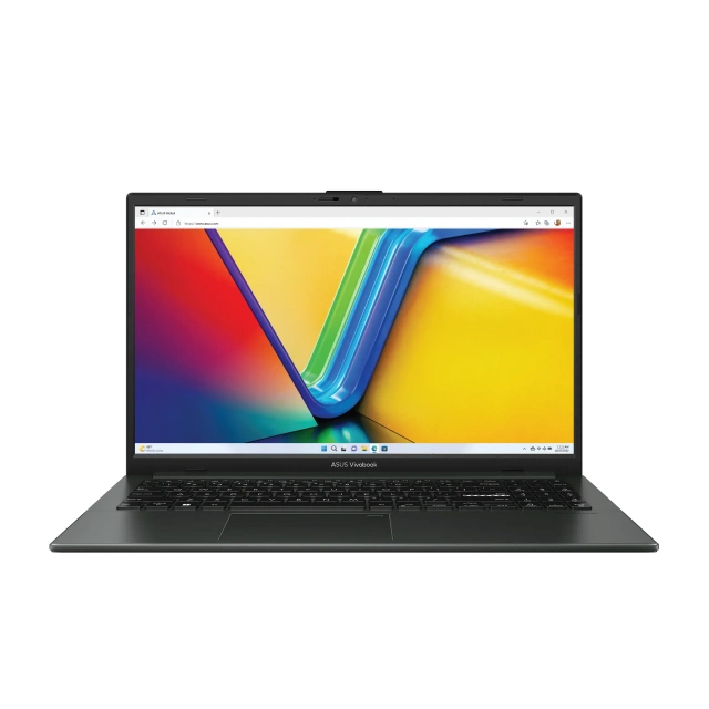 Ноутбук ASUS Vivobook Go 15 E1504FA-BQ344 (AMD Ryzen 5 7520U/15.6"/IPS/FHD/1920x1080/8Gb/256Gb SSD/NoOS) Mixed Black, 90NB0ZR2-M00F40 - фото