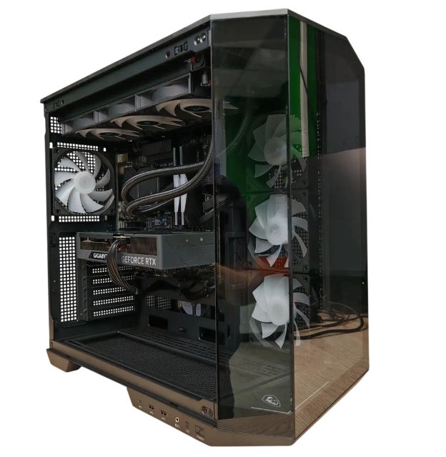 Игровой компьютер 990319 (Core Ultra 7 265KF 3,9 ГГц/Intel Z890/96 ГБ DDR5 6 ГГц/2048 ГБ/RTX 4070 12 ГБ/Wi-Fi/1000W/MSI MAG Pano 100R PZ Black) - купить по выгодной цене!