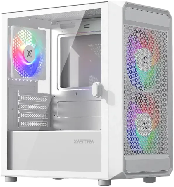 Компьютерный корпус XASTRA A303M TG 3FRGB White (A303M-2FC14F-1FC12F-D-WH) купить! 