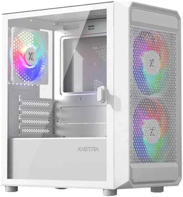 Компьютерный корпус XASTRA A303M TG 3FRGB White (A303M-2FC14F-1FC12F-D-WH) купить! 