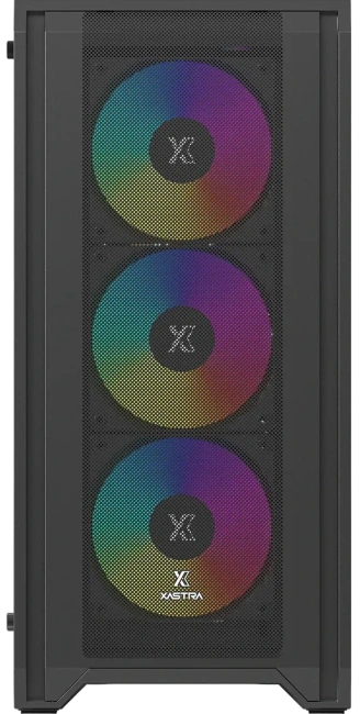 Компьютерный корпус XASTRA A500 4ARGB Black (A500-BK-FC120ARGB-4F-GL) купить! 