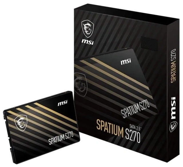 Твердотельный накопитель SSD 240 ГБ 2.5" SATA MSI SPATIUM S270 (S78-440N070-P83) купить! 