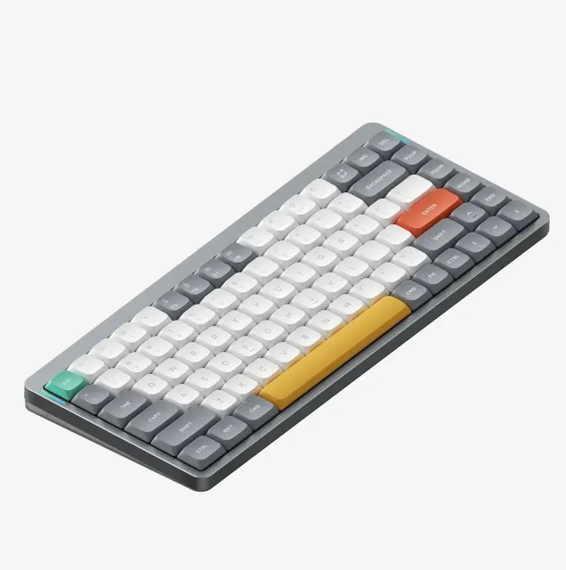 Фото - Механическая клавиатура Nuphy AIR75v2 grey радиоканал/bluetooth (беспроводная) Русская раскладка