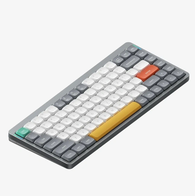 Фото - Механическая клавиатура Nuphy AIR75v2 grey радиоканал/bluetooth (беспроводная) Русская раскладка