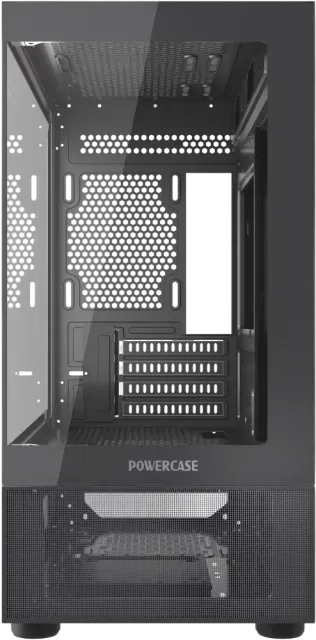 Компьютерный корпус Powercase Vision Micro M2 TG Black (CVMBM2-L0) купить! 