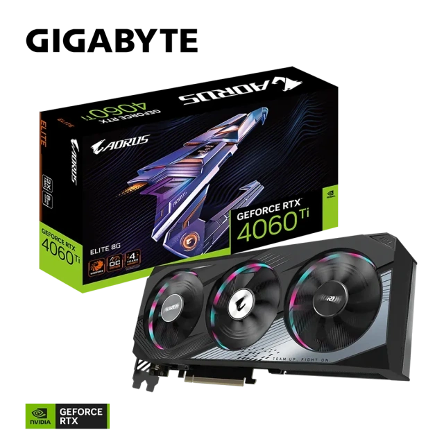 Видеокарта GIGABYTE GeForce RTX 4060 Ti AORUS ELITE (GV-N406TAORUS E-8GD), Retail купить! 