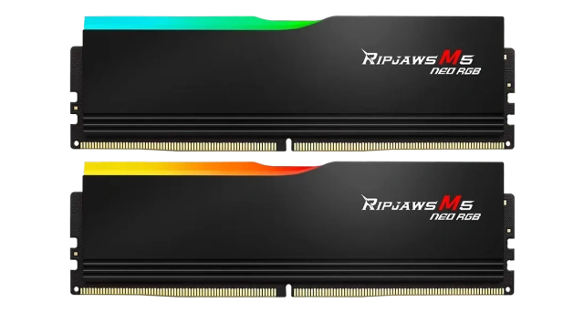 Оперативная память DDR5 32 Gb 6000 MHz G.Skill RIPJAWS M5 NEO RGB Black (F5-6000J3636F16GX2-RM5NRK) купить! 