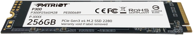 Твердотельный накопитель SSD 256 ГБ M.2 NVMe Patriot (P300P256GM28) купить! 