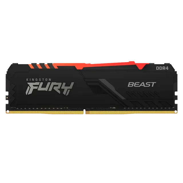 Оперативная память DDR4 16 ГБ 2666 МГц Kingston FURY Beast RGB Black (KF426C16BB1A/16) модулей 1 шт. купить! 