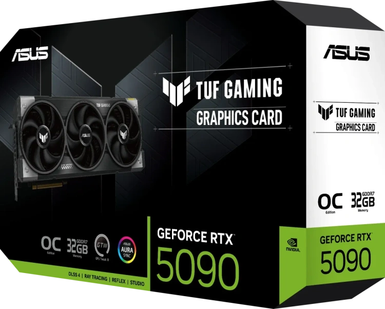 Видеокарта ASUS GeForce RTX 5090 TUF Gaming OC Edition (TUF-RTX5090-O32G-GAMING) купить! 