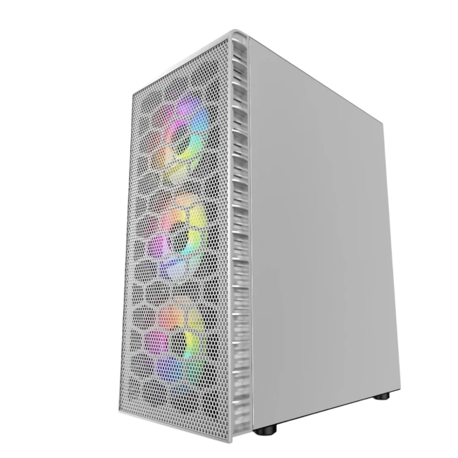 Компьютерный корпус Powercase Mistral MESH Z4С TG LED White CMIZ4CW-L4 купить! 
