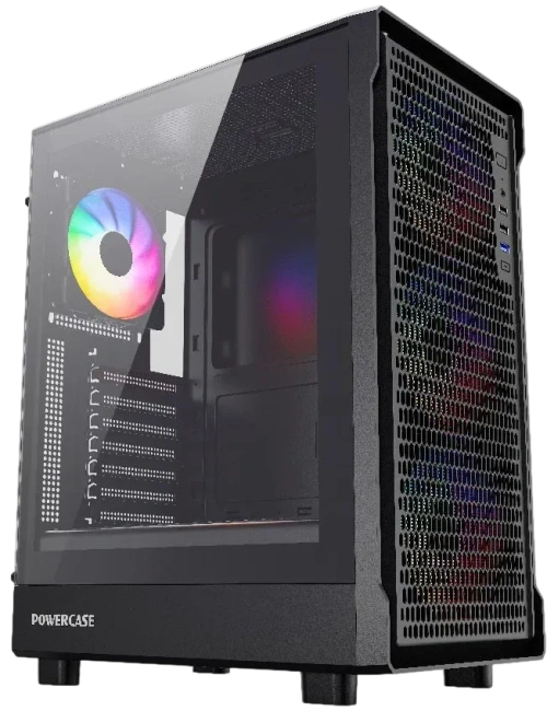 Компьютерный корпус Powercase Mistral PA5B FRGB TG Black (CMOAB-L4) купить! 