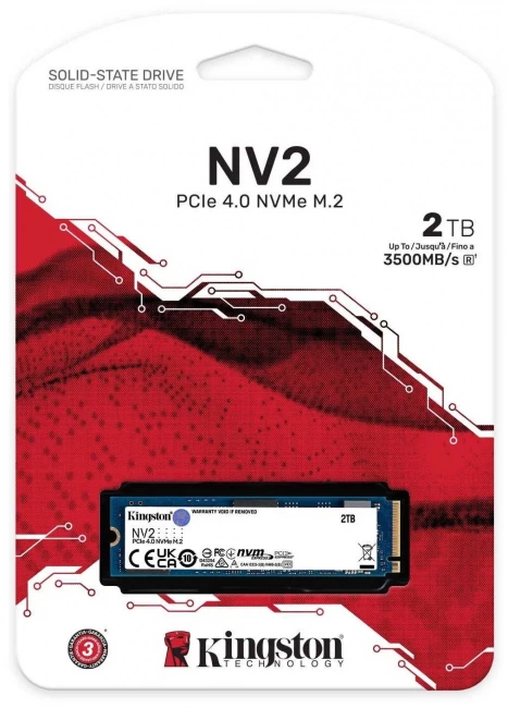 Твердотельный накопитель SSD 1 ТБ M.2 NVMe Kingston (SNV2S/1000G) купить! 