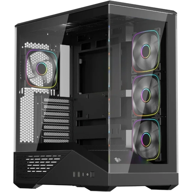 Компьютерный корпус 1STPLAYER GM7 ARGB Black (GM7-BK-3FN7R-1FN7) купить! 