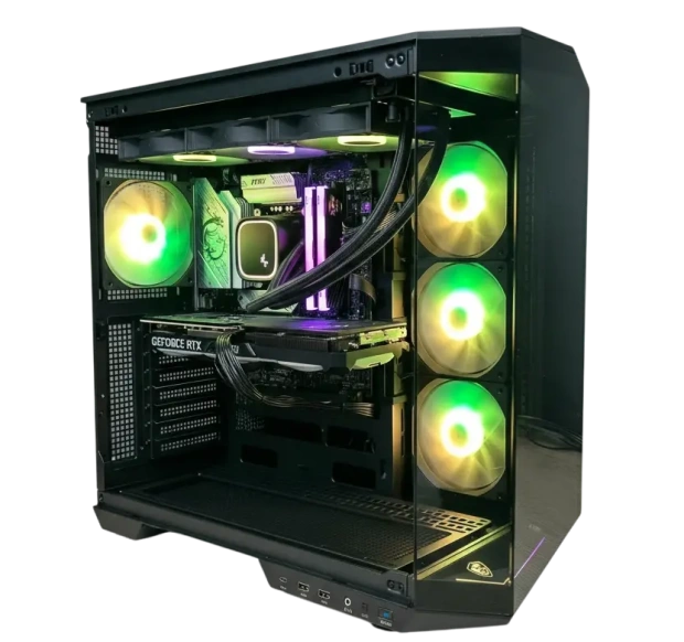 Игровой компьютер 990437 (Core Ultra 9 285K 3,7 ГГц/Intel Z890/96 ГБ DDR5 6 ГГц/1024 ГБ/RTX 5090 32 ГБ/Wi-Fi/1200W/MSI MAG Pano 100R PZ Black) - купить по выгодной цене!