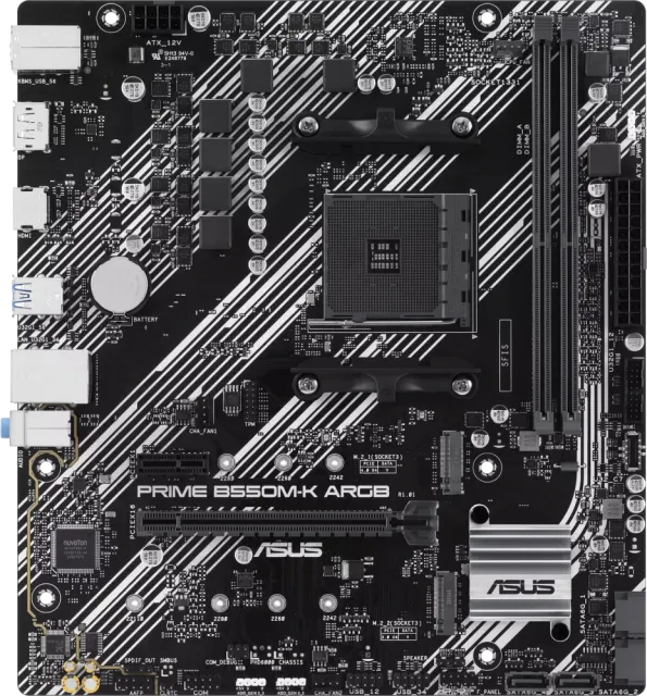Материнская плата ASUS PRIME B550M-K ARGB (90MB1GC0-M0EAY0) купить! 