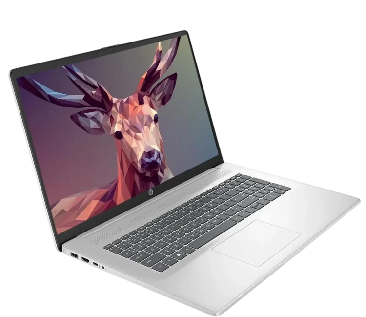 Ноутбук HP 17-cp3155cl (AMD Ryzen 5 7430U/17.3" Touchscreen 1600x900/16Gb/2Tb SSD/Wi-Fi/BT/Win 11 Pro) Silver - фото