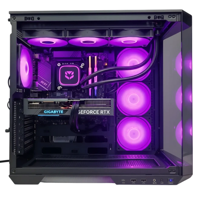 Игровой компьютер 990074 (Core i9-13900KF 3 ГГц/Intel Z790/32 ГБ DDR5 6 ГГц/2048 ГБ SSD/RTX 5090 32 ГБ/Wi-Fi/1200W/MSI MAG Pano 100R PZ Black) - купить по выгодной цене!