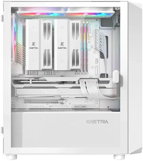 Компьютерный корпус XASTRA A303M TG 3FRGB White (A303M-2FC14F-1FC12F-D-WH) купить! 