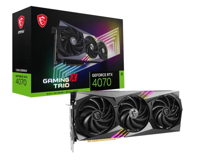 Видеокарта MSI GeForce RTX 4070 GAMING X TRIO (RTX 4070 GAMING X TRIO 12G) купить! 