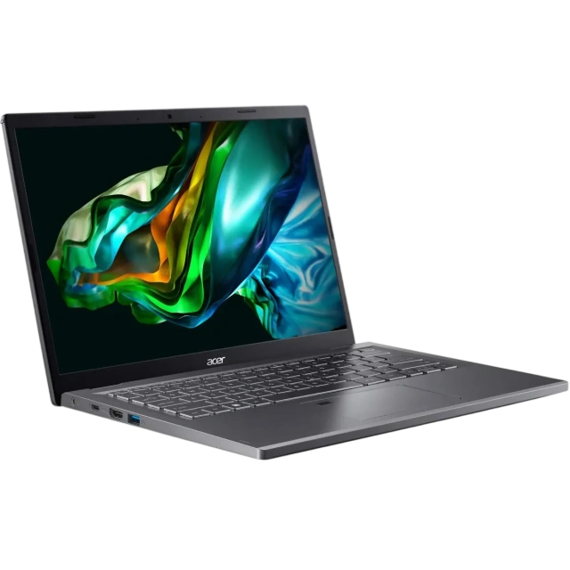 Ноутбук Acer Aspire 5 A514-56M-34S8 (Core i3 1305U/14" 1920x1200/8Gb/256Gb SSD/Intel UHD Graphics/ОС не установлена) Gray - фото