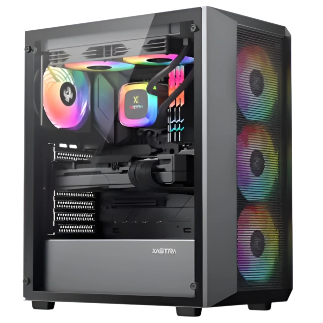 Офисный компьютер 990517 (Core i5-14400 2,5 ГГц/Intel B760/32 ГБ DDR5 6  ГГц/1024 ГБ SSD/Wi-Fi/650W/XASTRA A406 4ARGB Black) - купить! 