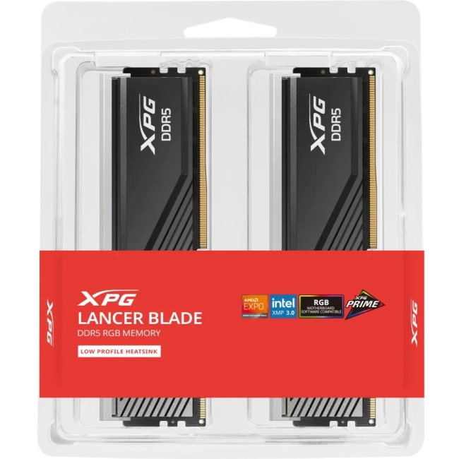 Оперативная память DDR5 32 Gb 6000 MHz ADATA XPG Lancer Blade RGB Black (AX5U6000C3416G-DTLABRBK) купить! 