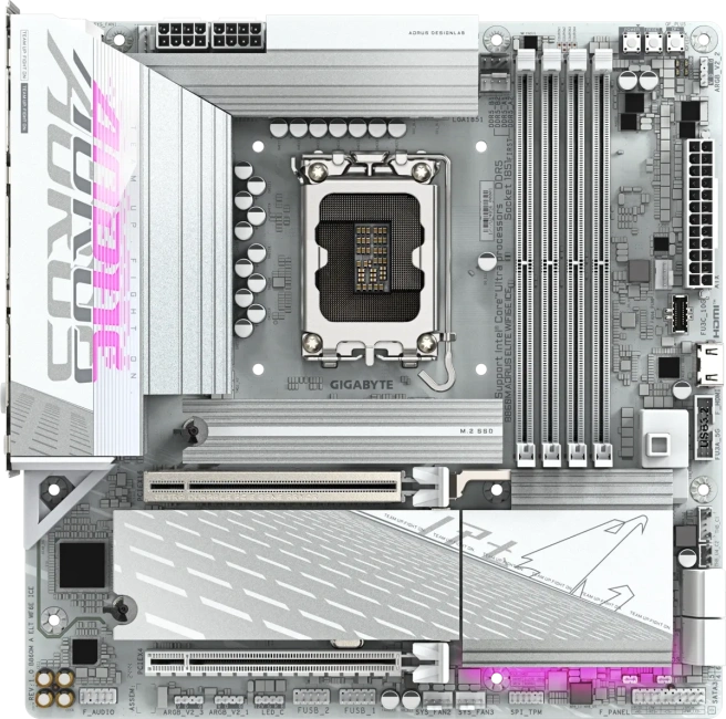 Материнская плата Gigabyte B860M AORUS ELITE WIFI6E ICE купить! 