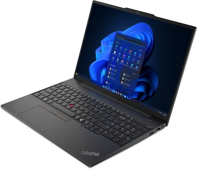 Ноутбук Lenovo ThinkPad E16 Gen 2 (AMD Ryzen R7-7735HS/16" 1920x1200/32Gb/1024Gb SSD/AMD Radeon 680M/Win 11 Pro) Black - фото