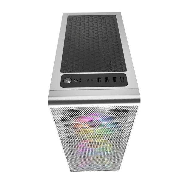 Компьютерный корпус Powercase Mistral MESH Z4С TG LED White CMIZ4CW-L4 купить! 