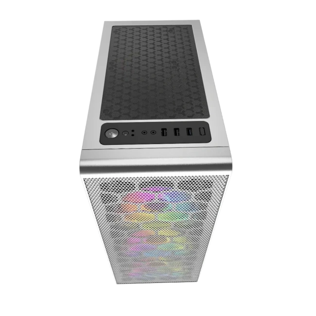 Компьютерный корпус Powercase Mistral MESH Z4С TG LED White CMIZ4CW-L4 купить! 