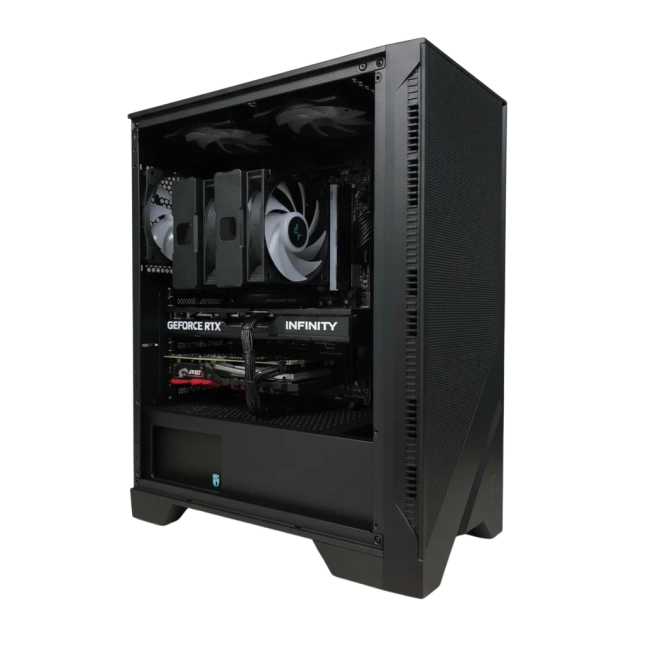 Игровой компьютер 991693 (Core i5-14400 2.5 ГГц/AMD B650/32 ГБ 6.0 ГГц/1024 SSD/RTX 5060 Ti 8 ГБ/Wi-Fi/650W/MSI MAG FORGE 120A AirFlow) - купить по выгодной цене!