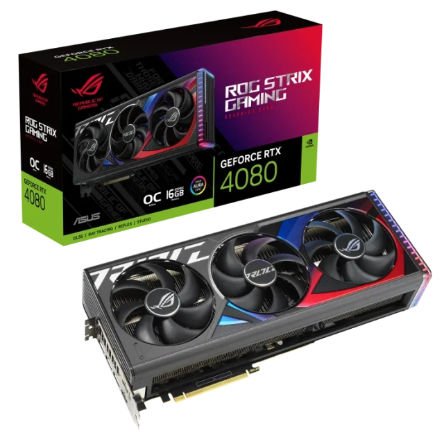 Видеокарта ASUS ROG Strix GeForce RTX 4080 (ROG-STRIX-RTX4080-O16G-GAMING), Retail купить! 