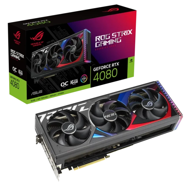Видеокарта ASUS ROG Strix GeForce RTX 4080 (ROG-STRIX-RTX4080-O16G-GAMING), Retail купить! 