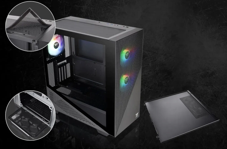 Компьютерный корпус Thermaltake Divider 370 TG ARGB (CA-1S4-00M1WN-00) черный купить! 