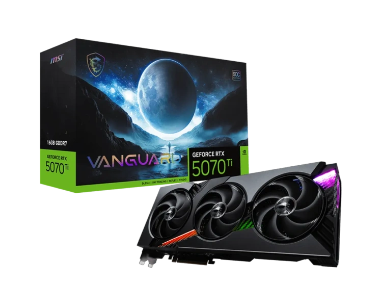 Видеокарта MSI GeForce RTX 5070 Ti 16GB VANGUARD SOC (G507T-16BGC), Retail купить! 