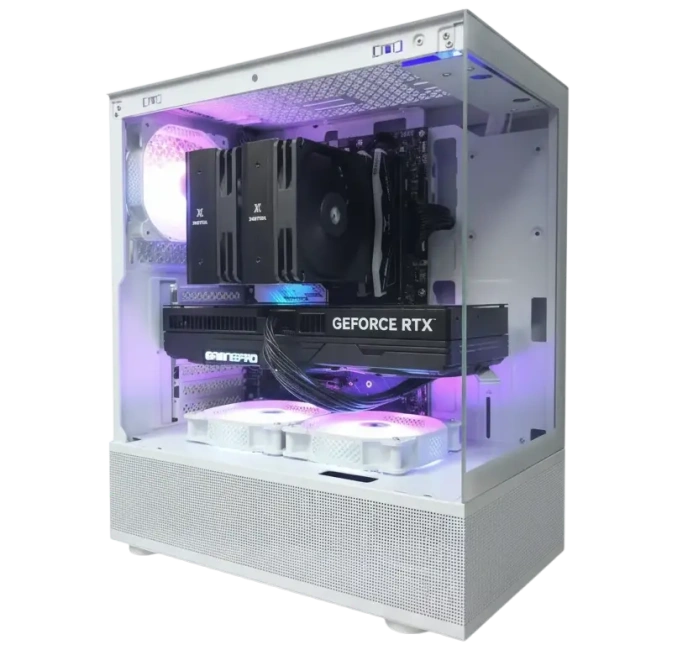 Игровой компьютер 989929 (Core i5-12600KF 3.7 ГГц/Intel B760/32 ГБ DDR5 6 ГГц/1024 ГБ SSD/RTX 4060 Ti 8 ГБ/Wi-Fi/750W/1STPLAYER MIKU Mi2-A LED White) - купить по выгодной цене!