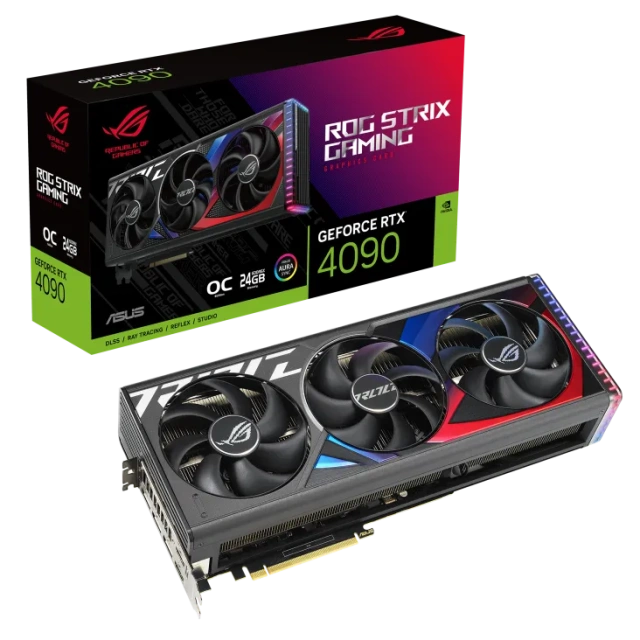 Видеокарта ASUS ROG Strix GeForce RTX 4090 OC 24GB (ROG-STRIX-RTX4090-O24G-GAMING), Retail купить! 