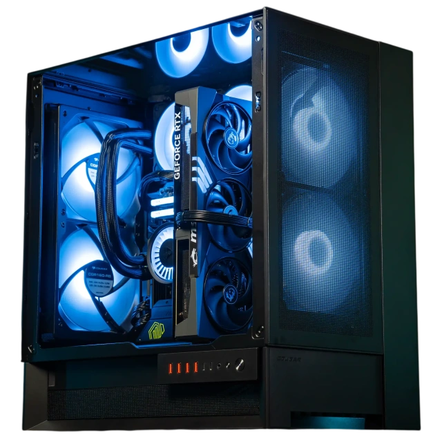 Офисный компьютер 990503 (Core i3-14100 3,5 ГГц/Intel B760/16 ГБ DDR4 3,6  ГГц/1024 ГБ SSD/Wi-Fi/650W/Cougar OmnyX черный) - купить! 