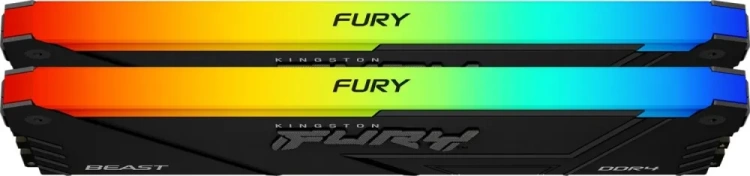 Оперативная память DDR4 32Gb 3600MHz Kingston Fury Beast RGB (KF436C18BB2AK2/32) (2x16Gb KIT) купить! 
