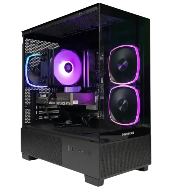 Игровой компьютер 992604 (Ryzen 5 7500F 3.7 ГГц/AMD B650/32 ГБ DDR5 6 ГГц/1024 ГБ SSD/RTX 5060 Ti 16 ГБ/Wi-Fi/650W/Powercase Vision Micro M3B TG ARGB Black) - купить по выгодной цене!
