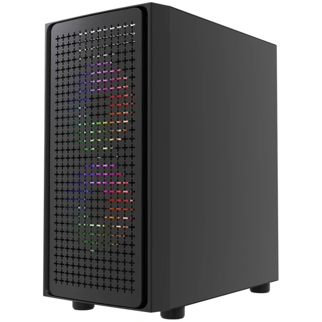 Компьютерный корпус Powercase Mistral Micro EM20 TG FRGB Black (CMMEM20B-L3) купить! 