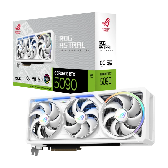 Видеокарта ASUS GeForce RTX 5090 ROG Astral OC Edition 32GB (ROG-ASTRAL-RTX5090-O32G-GAMING-WHITE) купить! 